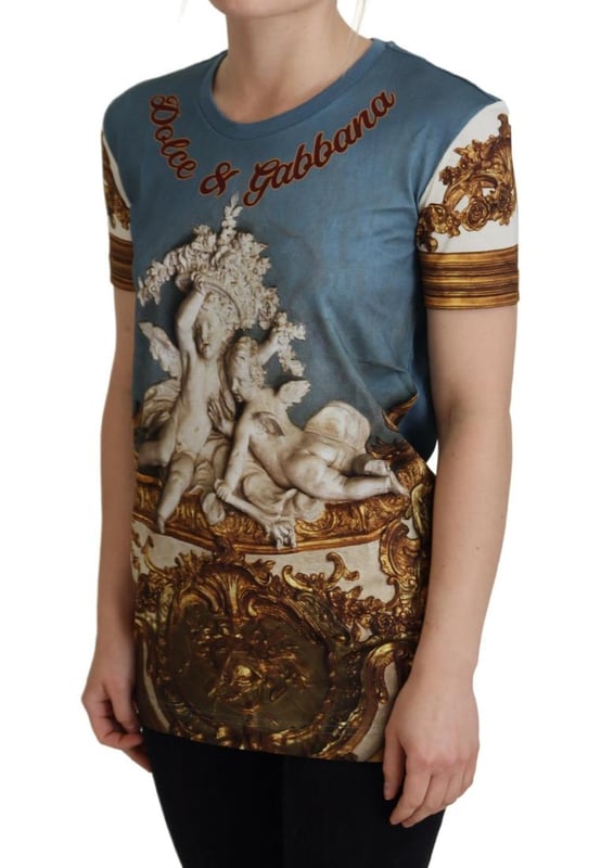 Camisa 100% autentica de Dolce & Gabbana.
  A estrenar con etiquetas.
  Camiseta casual.
  Hecho de 100% algodon.
  Impresion multicolor.
  Detalles del logotipo.
  Hecho en Italia.
  Perfecto para mujeres.