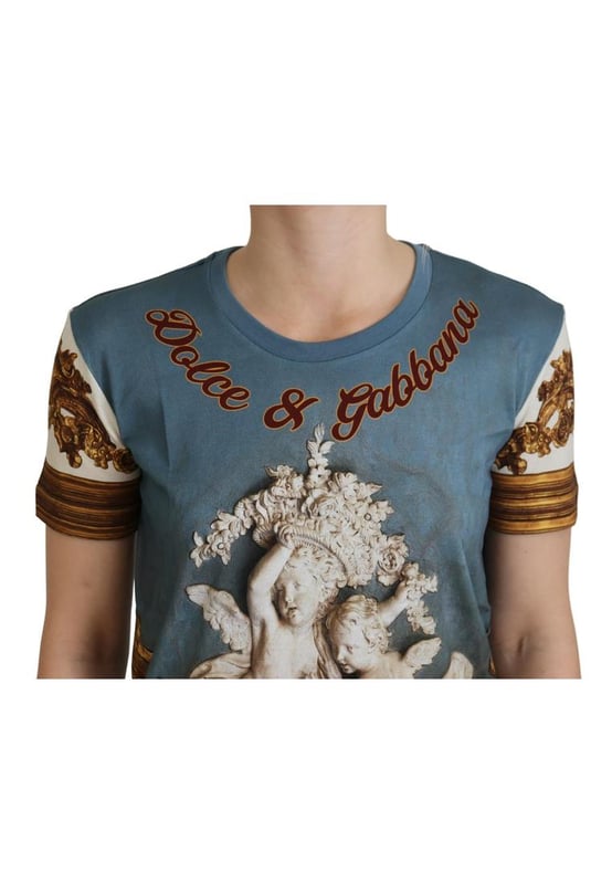 Camisa 100% autentica de Dolce & Gabbana.
  A estrenar con etiquetas.
  Camiseta casual.
  Hecho de 100% algodon.
  Impresion multicolor.
  Detalles del logotipo.
  Hecho en Italia.
  Perfecto para mujeres.