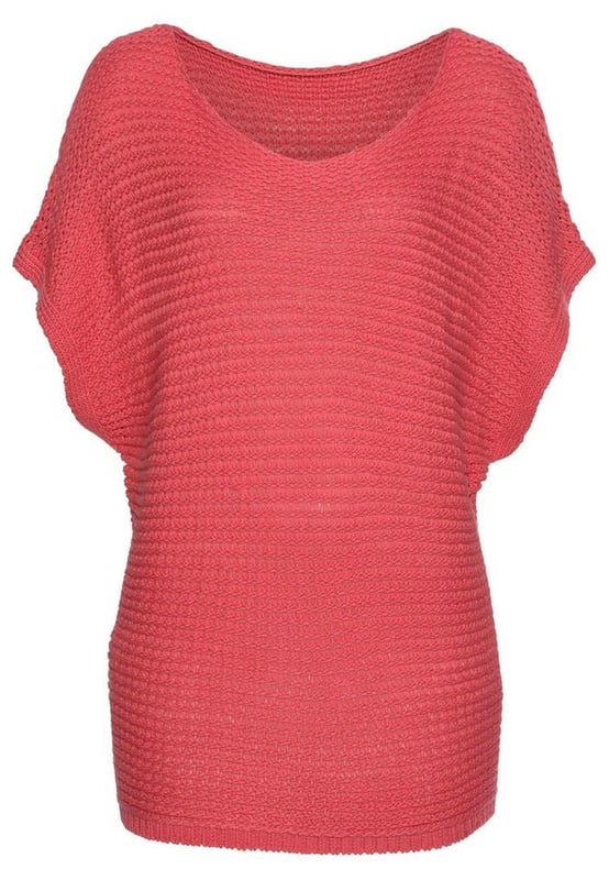 Suéter corto de punto suelto de manga dolman en arcilla roja  
El cuello barco y las mangas dolman crean un look relajado  
La tela suave y el corte holgado garantizan comodidad  
Estilo versátil que combina sin esfuerzo con diferentes prendas inferiores y calzado  
Tabla de tallas disponible para ayudar a encontrar el ajuste perfecto  
Material: 100% Acrílico