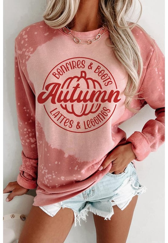 Relaxed silhouette with drop shoulder and crew neck
  Tie
  dye effect adds an artistic touch
  Celebrate the harvest season with a pumpkin graphic
  Available in multiple sizes
  Detailed size chart for easy reference
Material: 95% Polyester 5% Elastane