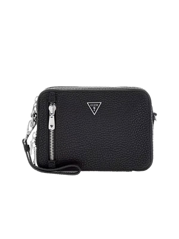 Sacoche Guess Torino Homme Schwarz Polyurethan. Authentisches Gepäck von der Marke Guess - Streetwear/Sportswear-Design von Guess - Guess für Herren, perfekt für den Alltag - Die schwarze Guess Sacoche lässt sich hervorragend mit dem Rest Ihrer Garderobe kombinieren - bequeme Polyurethan-Material - klassisch - Torino -
