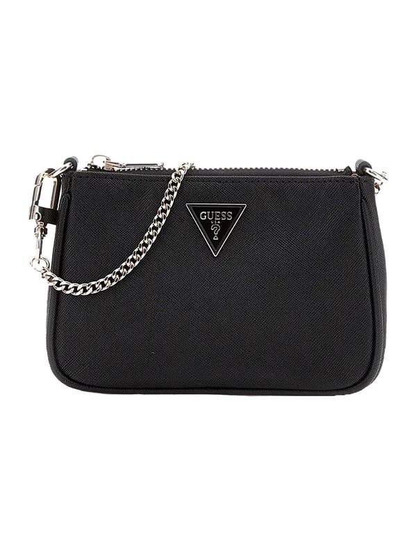 Guess Saffiano Damen Schultertasche Schwarz Polyurethan. Authentisches Gepäck der Marke Guess - Streetwear/Sportswear-Design von Guess - Guess für Frauen Fashion, perfekt für den Alltag - Guess Schultertasche in der Farbe Schwarz passt perfekt zum Rest Ihrer Garderobe - Material Polyurethan komfortabel - classic - Saffiano - -.