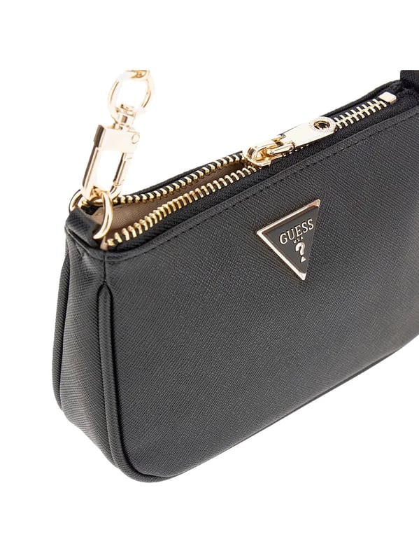 Guess Saffiano Damen Schultertasche Schwarz Polyurethan. Authentisches Gepäck der Marke Guess - Streetwear/Sportswear-Design von Guess - Guess für Frauen Fashion, perfekt für den Alltag - Guess Schultertasche in der Farbe Schwarz passt perfekt zum Rest Ihrer Garderobe - Material Polyurethan komfortabel - classic - Saffiano - -.