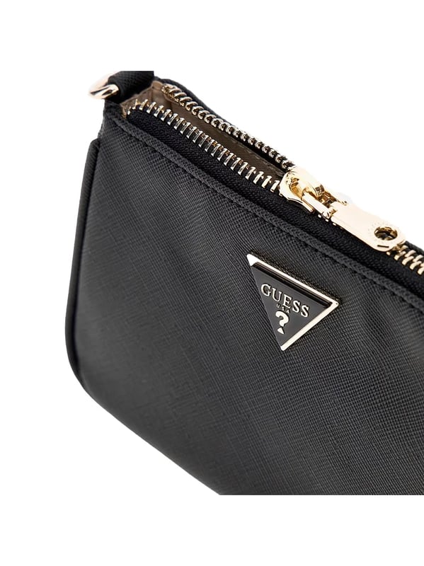 Guess Saffiano Damen Schultertasche Schwarz Polyurethan. Authentisches Gepäck der Marke Guess - Streetwear/Sportswear-Design von Guess - Guess für Frauen Fashion, perfekt für den Alltag - Guess Schultertasche in der Farbe Schwarz passt perfekt zum Rest Ihrer Garderobe - Material Polyurethan komfortabel - classic - Saffiano - -.