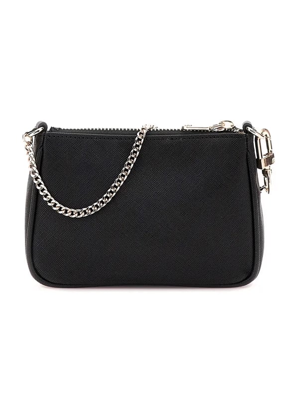 Guess Saffiano Damen Schultertasche Schwarz Polyurethan. Authentisches Gepäck der Marke Guess - Streetwear/Sportswear-Design von Guess - Guess für Frauen Fashion, perfekt für den Alltag - Guess Schultertasche in der Farbe Schwarz passt perfekt zum Rest Ihrer Garderobe - Material Polyurethan komfortabel - classic - Saffiano - -.