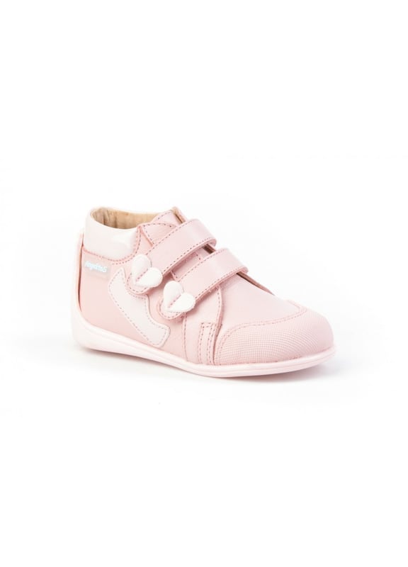 Eine aktuelle Zeile. Bequem und weich, perfekt für die Füße der Kleinen. Stiefelähnlicher Schuh mit höchstem Absatz aus Leder. Der Innenraum besteht aus Naturlederfutter, Zehen- und Fersenschutz, Innensohle mit anatomischem Steg und rutschfester Gummisohle. Neo Gateo ist ein patentiertes System von AngelitoS. Die Sohle passt sich dem Fuß an und erstreckt sich von der Zehe bis zum höchsten Teil des Knöchels, was das Gleichgewicht verbessert und für mehr Stabilität sorgt. In Spanien entworfene und hergestellte Schuhe, ideal für Anfänger und Kinder, die bereits mit ihren ersten Schritten begonnen haben.