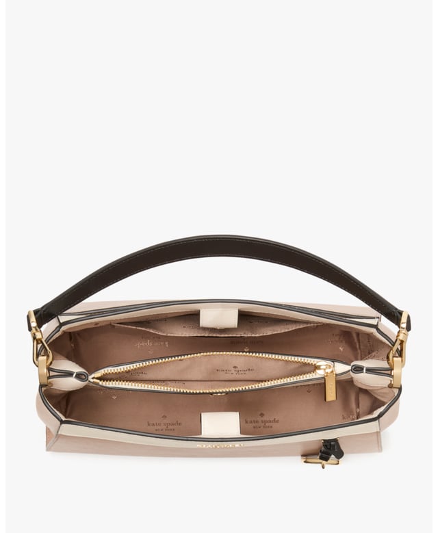 We Love How Classic And Feminine Our Satchels Are. You'll Love How Much Space We've Designed Into Each Of Ours. Choosing Which Color To Get Will Be Your Hardest Decision--And Never What Stuff To Leave Behind., Madison Colorblock Saffiano Leather Medium Top Handle Satchel,  Length: 12.19 Cm,  Width: 29.97 Cm,  Height: 21.54 Cm
