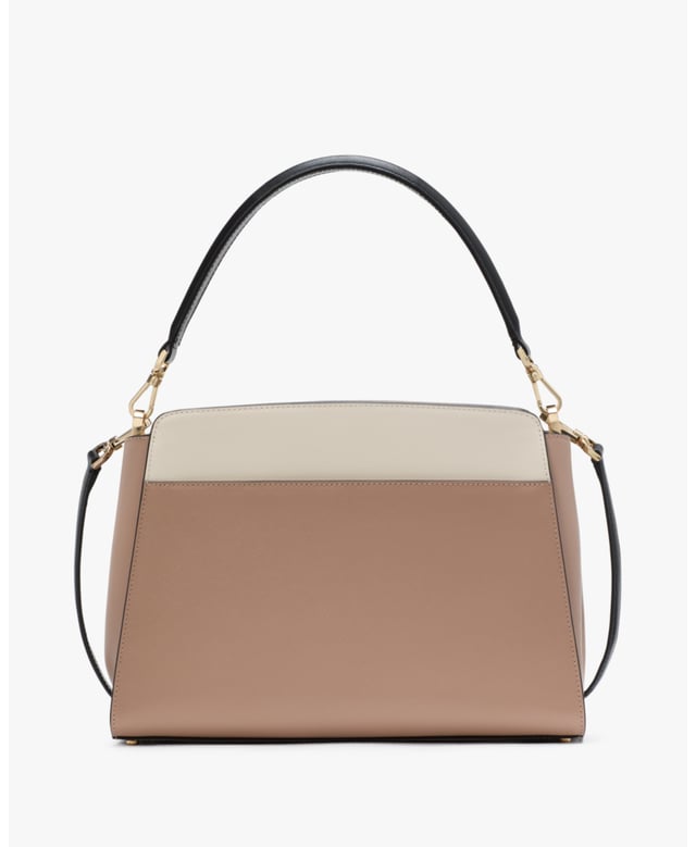We Love How Classic And Feminine Our Satchels Are. You'll Love How Much Space We've Designed Into Each Of Ours. Choosing Which Color To Get Will Be Your Hardest Decision--And Never What Stuff To Leave Behind., Madison Colorblock Saffiano Leather Medium Top Handle Satchel,  Length: 12.19 Cm,  Width: 29.97 Cm,  Height: 21.54 Cm