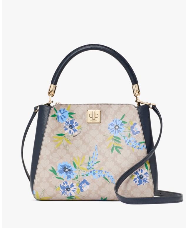 We Love How Classic And Feminine Our Satchels Are. You'll Love How Much Space We've Designed Into Each Of Ours. Choosing Which Color To Get Will Be Your Hardest Decision--And Never What Stuff To Leave Behind., Spade Flower Spade Flower Festival Floral Toss Medium Top Handle Satchel,  Length: 14.22 Cm,  Width: 29.46 Cm,  Height: 22.35 Cm
