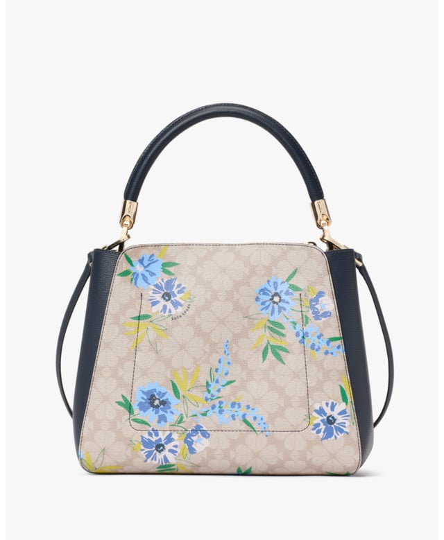 We Love How Classic And Feminine Our Satchels Are. You'll Love How Much Space We've Designed Into Each Of Ours. Choosing Which Color To Get Will Be Your Hardest Decision--And Never What Stuff To Leave Behind., Spade Flower Spade Flower Festival Floral Toss Medium Top Handle Satchel,  Length: 14.22 Cm,  Width: 29.46 Cm,  Height: 22.35 Cm