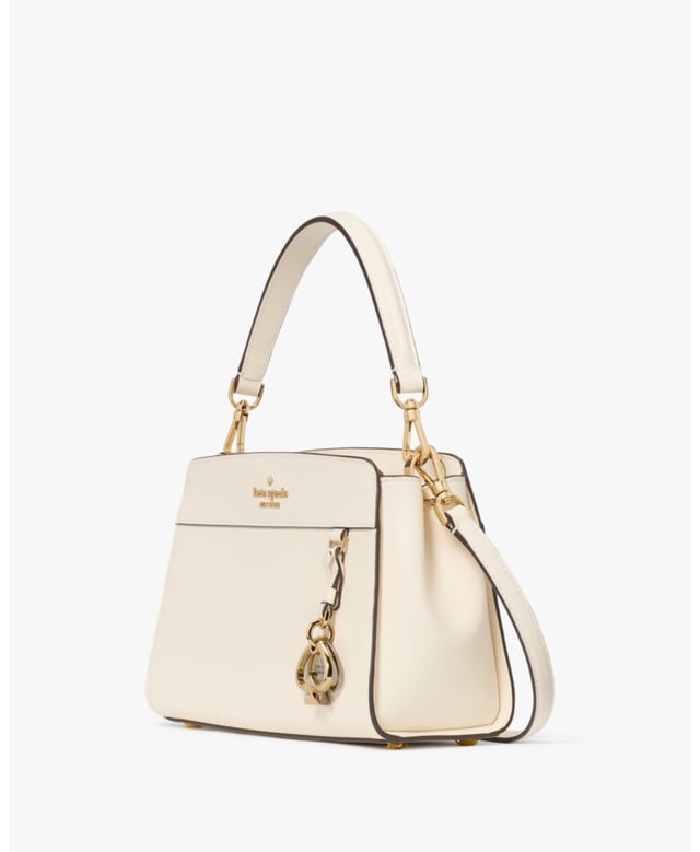 The Perfect Companion For Your Daily Adventures, Our Madison Small Top Handle Satchel Is Crafted From Durable Saffiano Leather. Designed With Plenty Of Pockets For Easy Organization, This Sleek And Practical Satchel Will Elevate Your Style Game., Madison Saffiano Leather Small Top Handle Satchel,  Length: 9.65 Cm,  Width: 22.35 Cm,  Height: 16.05 Cm