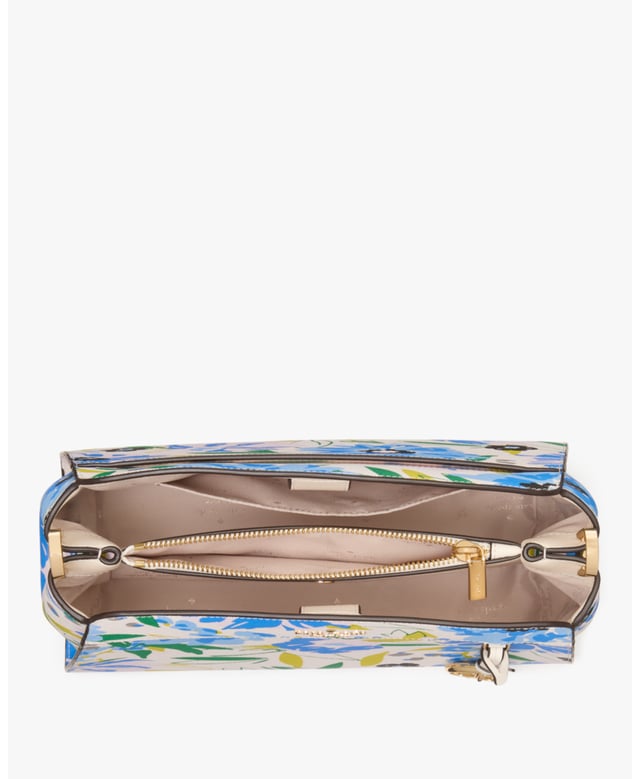 We Love How Classic And Feminine Our Satchels Are. You'll Love How Much Space We've Designed Into Each Of Ours. Choosing Which Color To Get Will Be Your Hardest Decision--And Never What Stuff To Leave Behind., Madison Festival Floral Printed Medium Top Handle Satchel,  Length: 12.19 Cm,  Width: 29.97 Cm,  Height: 21.54 Cm