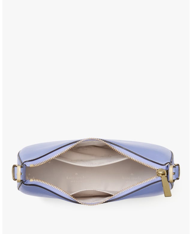 We Think A Shoulder Bag Should Be Two Things: Chic And Functional. This Pretty One Holds All Of Your Essentials--Wallet, Keys And Phone--And Has A Pocket To Stash Snacks (Be It Gummy Bears Or Almonds). Because Those Are Essential, Too., Nova Saffiano Leather Crescent Shoulder Bag,  Length: 7.62 Cm,  Width: 22.61 Cm,  Height: 16.00 Cm