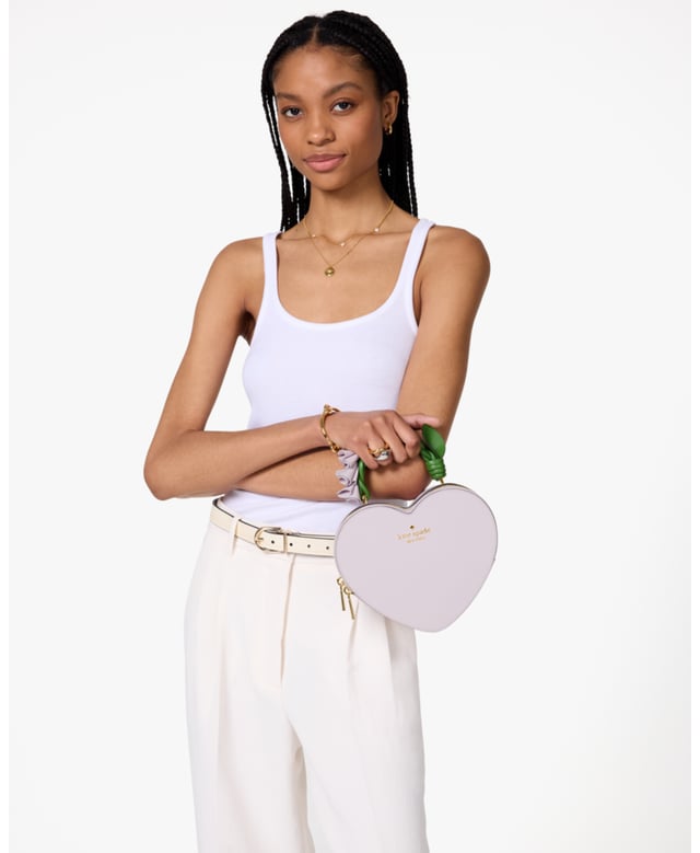 ショルダーバッグ・ポシェット Kate Spade Love Shack 3d Mini Heart Crossbody KK209 Kate Spade Love Shack 3D Mini Heart Crossbody Bag pink For