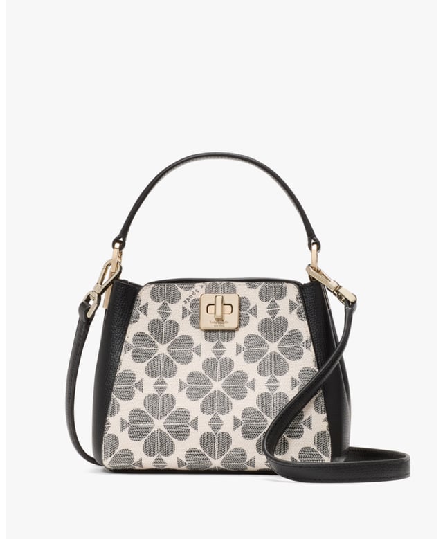 Our Crossbodies Are Perfect If You Want To Carry Your Important Things Without All The Bulk. Plus, Your Hands Are Free To Keep Up With All Your Group Texts And Grip That Vanilla Latte., Spade Flower Spade Flower Pvc Mini Top Handle Crossbody,  Length: 7.42 Cm,  Width: 14.73 Cm,  Height: 12.70 Cm