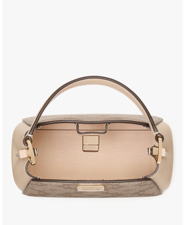 Our Crossbodies Are Perfect If You Want To Carry Your Important Things Without All The Bulk. Plus, Your Hands Are Free To Keep Up With All Your Group Texts And Grip That Vanilla Latte., Spade Flower Spade Flower Pvc Mini Top Handle Crossbody,  Length: 7.42 Cm,  Width: 14.73 Cm,  Height: 12.70 Cm