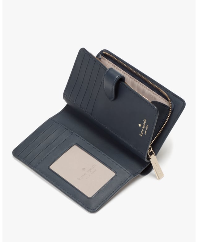 Don't Let The Size Deceive You: Our Small Wallets Have Room For All Your Credit Cards And Cash. Plus, You Can Fit It In Your Tiny Bag., Spade Flower Spade Flower Festival Floral Toss Medium Compact Bifold Wallet,  Length: 3.05 Cm,  Width: 14.22 Cm,  Height: 9.14 Cm