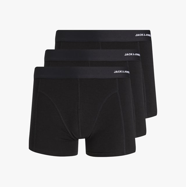 Jack &amp; Jones Jack &amp; Jones BASIC BAMBOO Mens 3 Pack Trunks Blackl&gt;
Closure/Fastening: Pull-On
Features: Comfort
Item Weight: 0.11 KG
Clothing Fit: Regular
Single Or Multi Pack?: 3 Pack
Gift Boxed: No
Material Composition: 65% Viscose, 30% Cotton, 5% Elastane
Underwear Type: TrunksProduct Code: 12198852-BLK
Clothing Type: Underwear
Closure/Fastening: Pull-On
Features: Comfort
Item Weight: 0.11 KG
Clothing Fit: Regular
Single Or Multi Pack?: 3 Pack
Gift Boxed: No
Material Composition: 65% Viscose, 30% Cotton, 5% Elastane
Underwear Type: TrunksProduct Code: 12198852-BLK
Clothing Type: Underwear
Closure/Fastening: Pull-On
Features: Comfort
Item Weight: 0.11 KG
Clothing Fit: Regular
Single Or Multi Pack?: 3 Pack
Gift Boxed: No
Material Composition: 65% Viscose, 30% Cotton, 5% Elastane
Underwear Type: TrunksProduct Code: 12198852-BLK