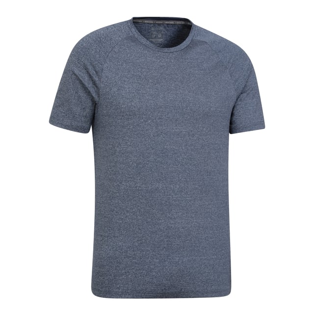 80% Nylon, 16% Polyester, 4% Elastane. Design: Logo, Striped. Neckline: Crew Neck. Sleeve-Type: Short-Sleeved. Fabric Technology: Breathable, IsoCool, Isotherm, Lightweight, Moisture Wicking, Quick Dry, Sun Protective. Sun Rating: UPF 50+. XXS: 33 in. XS: 35 in. S: 37 in. M: 40 in. L: 43 in. XL: 46 in. XXL: 49 in. 3XL: 53 in. 4XL: 56 in.