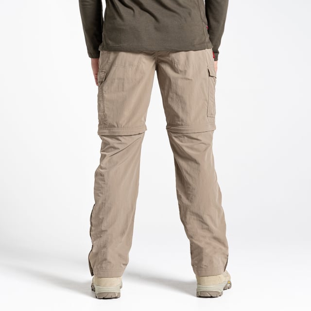 Convertible travel trousers from Craghoppers. NosiLife Convertible II trousers make the perfect travel companions, featuring durable anti-insect treatment to help protect skin from bug bites. They also offer the option of toggling between long and short versions, thanks to the zip-off legs. A versatile choice for hot-climate adventures.
