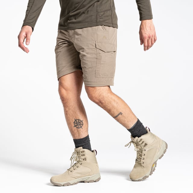 Convertible travel trousers from Craghoppers. NosiLife Convertible II trousers make the perfect travel companions, featuring durable anti-insect treatment to help protect skin from bug bites. They also offer the option of toggling between long and short versions, thanks to the zip-off legs. A versatile choice for hot-climate adventures.