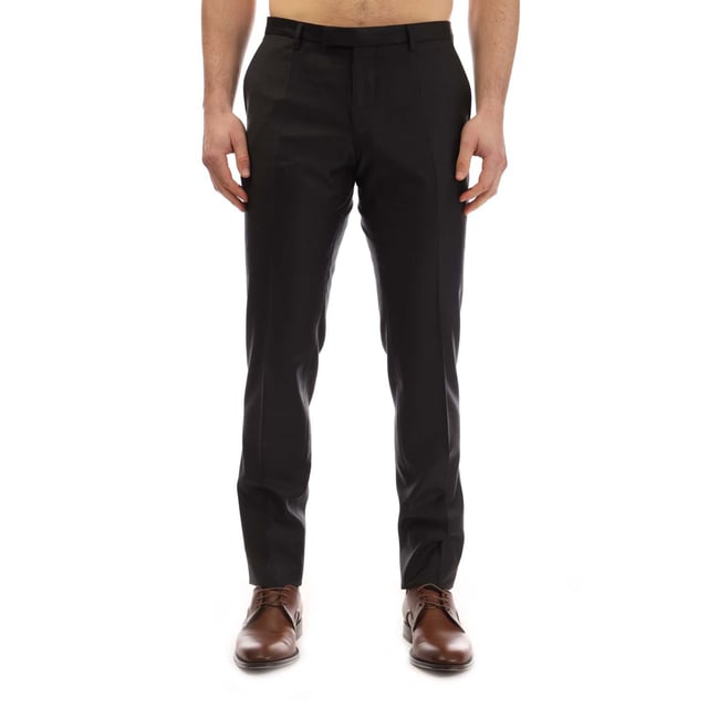 Mens BOSS T-Gee Trousers in black.- Hook-and-eye and zip.- Elasticated drawcord waist.- Side pockets.- Jet pocket.- Crafted in serge-woven wool.- Slim fit.- 100% Cotton.- Ref: 50479162001
