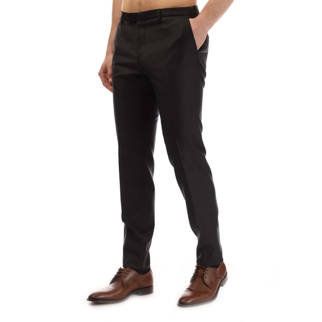 Mens BOSS T-Gee Trousers in black.- Hook-and-eye and zip.- Elasticated drawcord waist.- Side pockets.- Jet pocket.- Crafted in serge-woven wool.- Slim fit.- 100% Cotton.- Ref: 50479162001