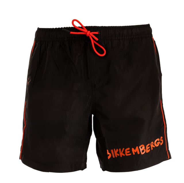 Entdecken Sie die Medium Boardshort für Herren von BIKKEMBERGS. Sie ist aus hochwertigen Materialien gefertigt und mit dem Markenlogo auf dem rechten Bein versehen.einen Hauch von sportlichem und elegantem Stil. Perfekt für einen raffinierten Look am Strand.