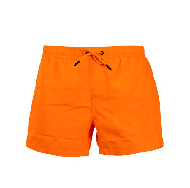 Entdecken Sie einen einzigartigen Stil mit dem Modell Short Boardshort von BIKKEMBERGS. Dieses Modell zeichnet sich durch ein unifarbenes Muster aus, das ihm eine zeitlose Eleganz verleiht,das durch ein markantes Detail am rechten Bein aufgewertet wird.