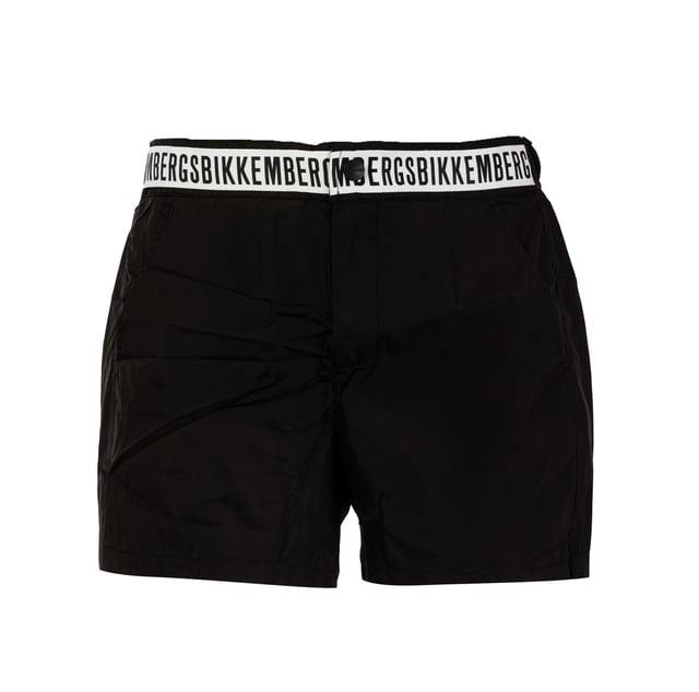 Eleganz und Raffinesse treffen bei der Boardshort von BIKKEMBERGS auf sportlichen Geist. Charakteristisch für dieses Modell ist die unifarbene Farbe, die Nüchternheit ausstrahlt, Dieses Modell zeichnet sich durch ein markantes Detail am Gummiband mit dem Logo der Marke aus, das dem Gesamtbild einen Hauch von Klasse verleiht.