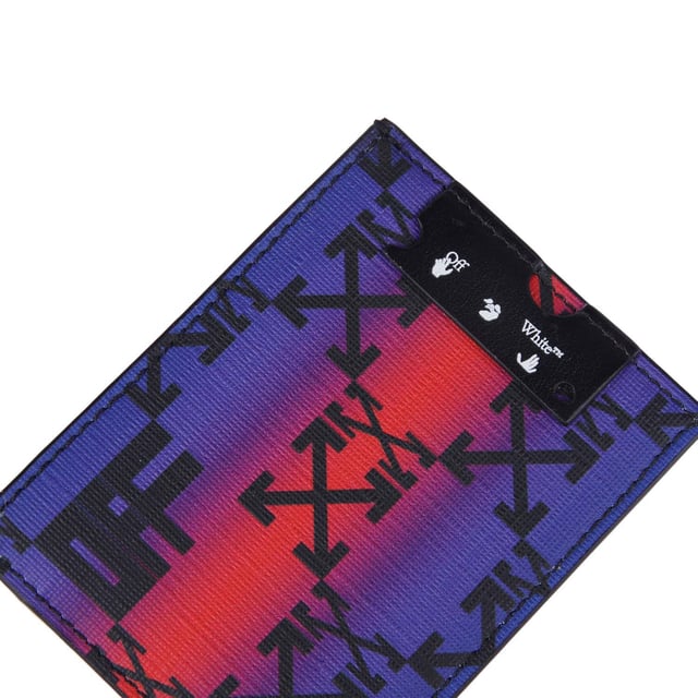 Off White Monogram Eenvoudig Etui in meerdere kleuren.- Monogram portemonnee met Pijl zwart logo als patroon.- Ref: OMND0250018425