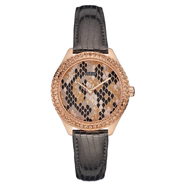 Guess W0626L2 - Herrenuhr Quarz aus Edelstahl• Material: Edelstahl• Glas: Mineral• Armband: Leder• Farbe: Rosegold• Wasserbeständigkeit: 0 m (0 ATM)• Gehäusegröße: 36 mm