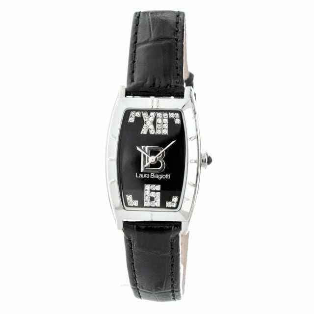 Laura Biagiotti LB0010L-01 - Damenuhr Quarz aus Edelstahl• Material: Edelstahl• Glas: Mineral• Armband: Leder• Farbe: Silber• Wasserbeständigkeit: 0 m (0 ATM)• Gehäusegröße: 23 mm