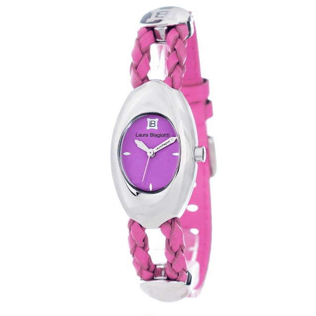 Laura Biagiotti Dameshorloge Kwarts Zilver• Materiaal kastdeksel: Staal• Soort glas: Mineraal• Materiaal Band: Leer• Kleur kast: Zilver• Waterdichtheid: 0 m (0 ATM)• Diameter: 22 mm