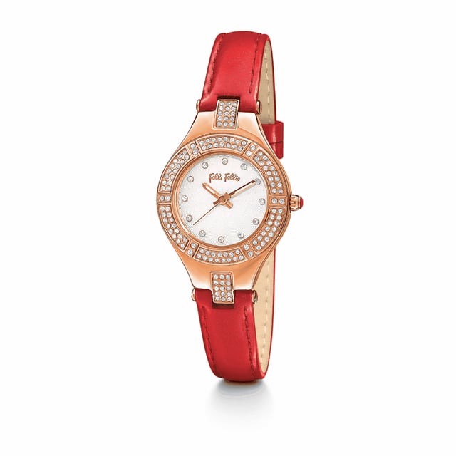 FOLLI FOLLIE WF14B003SSS Uhr Frau Quarz• Material: Edelstahl• Glas: Mineral• Armband: Leder• Farbe: Pink• Wasserbeständigkeit: 0 m (0 ATM)• Gehäusegröße: 28 mm
