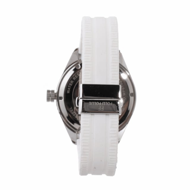 FOLLI FOLLIE WF0T027ZDO Uhr Frau Quarz• Material: Edelstahl• Glas: Mineral• Armband: Silikon• Farbe: Silber Orange• Wasserbeständigkeit: 50 m (5 ATM)• Gehäusegröße: 45 mm