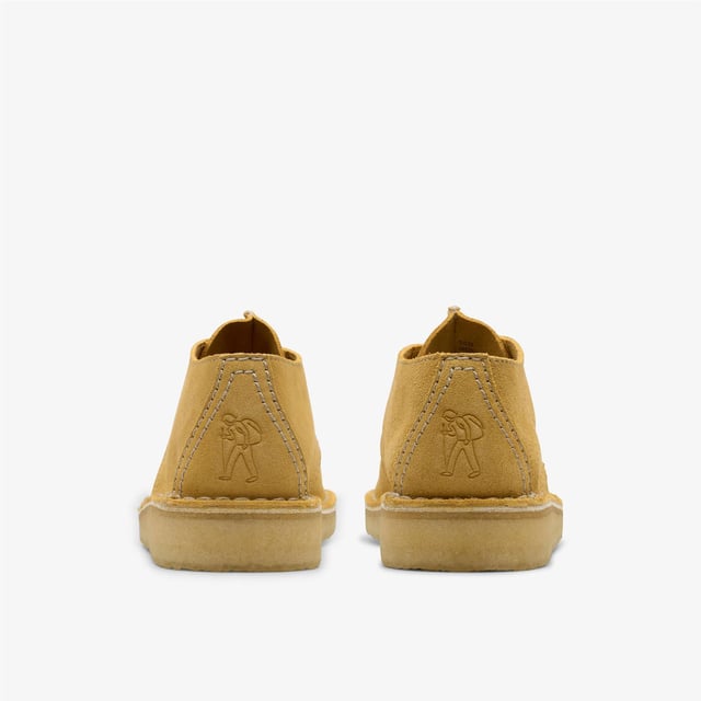 Desert Trek shoes feature a signature central butt seam, upper crafted from premium suede for durability and style. Designed with a lace-up fastening and a distinctive contrast crepe sole for all-day comfort and traction