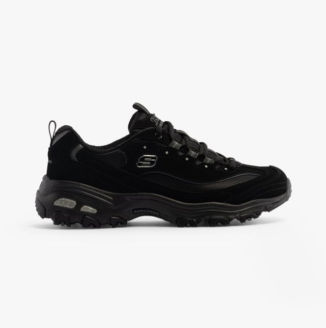 Skechers 11930/BBK D'LITES-BIGGEST FAN Womens Sneaker Black

 Upper Material: Leather/Synthetic

Lining Material: Textile

Sole Material: Rubber/EVA

Closure/Fastening: Lace-Up

Features: Memory Foam,Comfort

Shoe Width: Relaxed

Item Weight: 0.5 KG

Heel Height: Flat (Under 2.5cm)
Product Code: 11930/BBK
