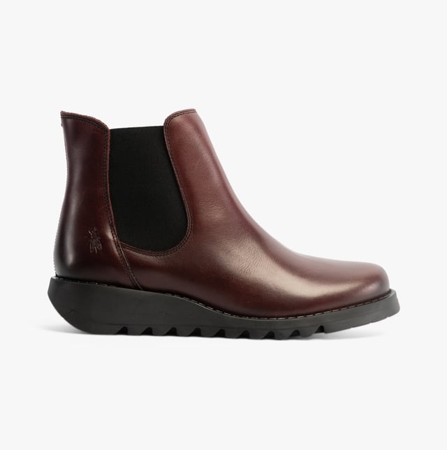Fly London SALV195FLY Womens Boots Wine Upper Material: LeatherLining Material: MicrofibreSole Material: RubberClosure/Fastening: Pull-OnFeatures: ComfortHeel Type: WedgeToe Shape: RoundShoe Width: RegularItem Weight: 0.45 KGHeel Height: Low (2.5-4.9cm)Shoe Shaft Height: AnkleBoot Style: Chelsea BootsGift Boxed: NoProduct Code: P143195103