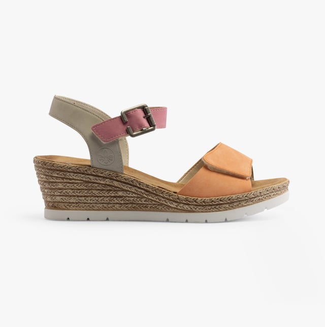 Rieker 61960-90 Womens Sandals Multi

 Upper Material: Synthetic

Lining Material: Textile

Sole Material: Synthetic

Closure/Fastening: Buckle,Touch Fasten

Features: Comfort,Breathable

Heel Type: Wedge

Shoe Width: Relaxed

Item Weight: 1 KG

Heel Height: Medium (5-7.4cm)

Sandal Style: Sandals

Gift Boxed: No
Product Code: 61960-90