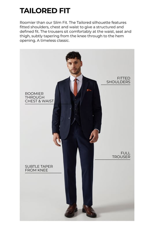Tailored fit for a refined silhouette
        Notched lapels for classic sophistication
        Two-button front closure for versatile styling
        Flap pockets add functional elegance
        Four-button cuffs for a polished finish
    
    This Burton tailored fit suit jacket offers a perfect balance of classic style and modern cut. The jacket is designed to define your shoulders and chest while tapering at the waist for a flattering silhouette. Ideal for the gentleman who appreciates timeless elegance, this jacket is versatile enough for various occasions. Pair it with matching trousers and a crisp white shirt for formal events, or dress it down with chinos and loafers for smart-casual gatherings. The neutral hue allows for easy coordination with a range of shirt and tie combinations, making it a staple for your professional wardrobe. Whether you're heading to an important business meeting or joining mates for a sophisticated night out, this jacket will ensure you look sharp and feel confident.