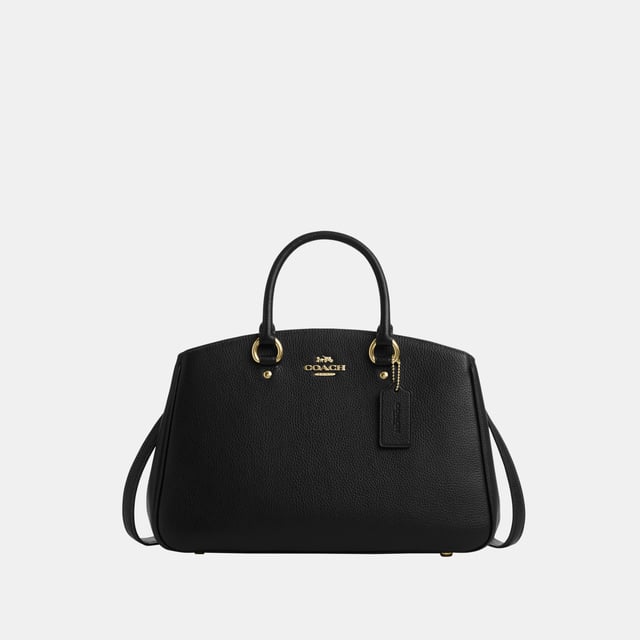 Savannah Carryall in Refined Pebble Leather, Four protective feet at base, Inside multifunction pocket
 Center zip compartment,  Length: 35.50 cm,  Width: 12.50 cm,  Height: 22.50 cm