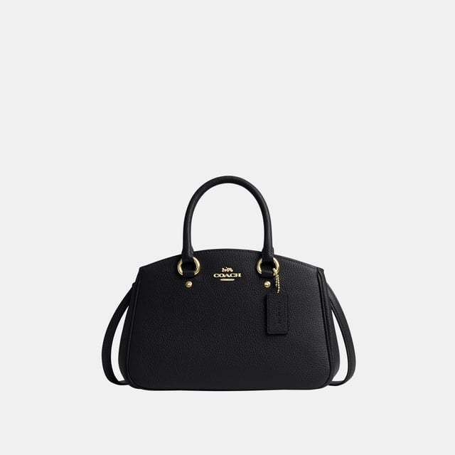 Savannah Small Carryall in Refined Pebble Leather, Four protective feet at base, Inside multifunction pocket
 Center zip compartment,  Length: 28.50 cm,  Width: 10.00 cm,  Height: 18.00 cm