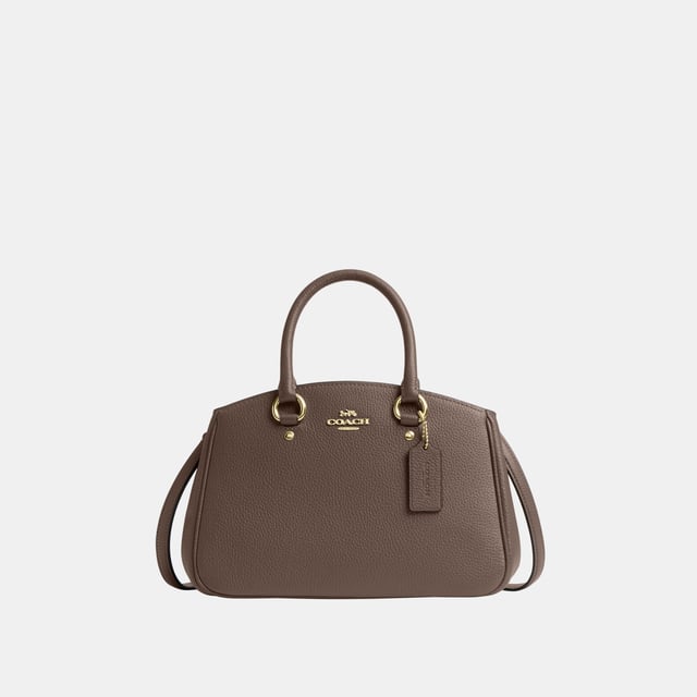 Savannah Small Carryall in Refined Pebble Leather, Four protective feet at base, Inside multifunction pocket
 Center zip compartment,  Length: 28.50 cm,  Width: 10.00 cm,  Height: 18.00 cm