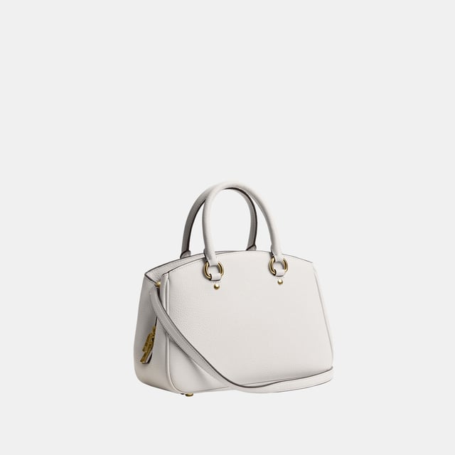 Savannah Small Carryall in Refined Pebble Leather, Four protective feet at base, Inside multifunction pocket
 Center zip compartment,  Length: 28.50 cm,  Width: 10.00 cm,  Height: 18.00 cm