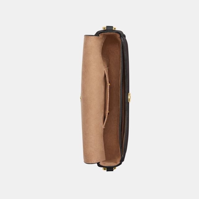 Hailey Flap Bag in Maxi Signature Canvas, Inside open pocket, Outside open pocket,  Length: 20.00 cm,  Width: 5.00 cm,  Height: 11.00 cm