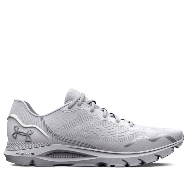 Best for: Everyday runs with a light feelEngineered mesh upper with seamless forefoot for comfort & breathabilityExternal heel counter for lightweight structure & added lockdown3D-molded sockliner cradles the foot for enhanced step-in comfortResponsive UA HOVR™ cushioning reduces impact  returns energy & helps propel you forwardCombination of carbon rubber & blown rubber in the outsole for strategic durability & lightweight reboundUpdated outsole design has flexibility where you need it & disperses impact efficiently for a smooth ride