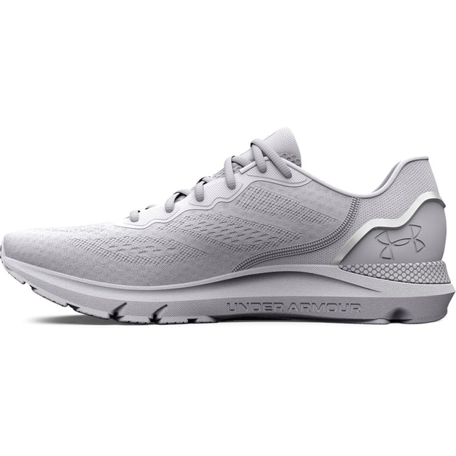 Best for: Everyday runs with a light feelEngineered mesh upper with seamless forefoot for comfort & breathabilityExternal heel counter for lightweight structure & added lockdown3D-molded sockliner cradles the foot for enhanced step-in comfortResponsive UA HOVR™ cushioning reduces impact  returns energy & helps propel you forwardCombination of carbon rubber & blown rubber in the outsole for strategic durability & lightweight reboundUpdated outsole design has flexibility where you need it & disperses impact efficiently for a smooth ride