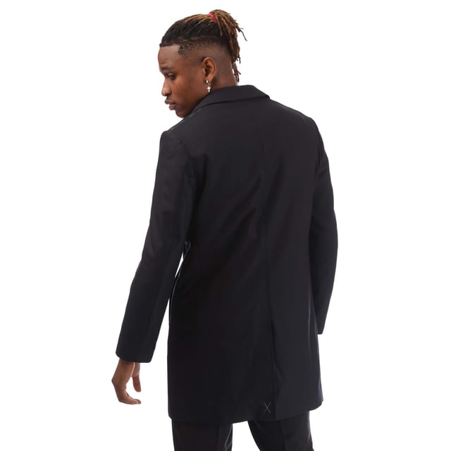 Mens BOSS T-Leeroy2 Coat in dark blue.- Lapel collar.- Butten fastening.- Inseam pockets  inside pocket.- Tailored fit.- 51% Virgin Wool  49% Polyamide.- Ref: 50439046402