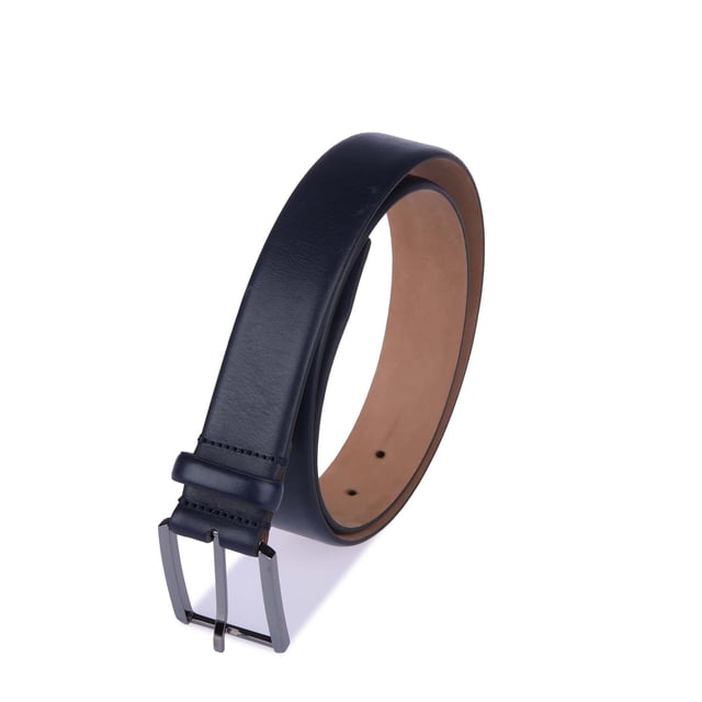 Mens BOSS T-Leo Belt in dark blue.- Made in Italy.- Coord. - TRAFALGAR  THE LEGENDARY.- Luxurious italian  vegetable tanned cow leather.- Nubuck lining.- New iconic design buckle  100% Brass.- Ref: 50441306-401